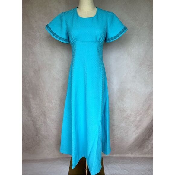 Vintage Mod 1960s Maxi Dress - Picture 2 of 7